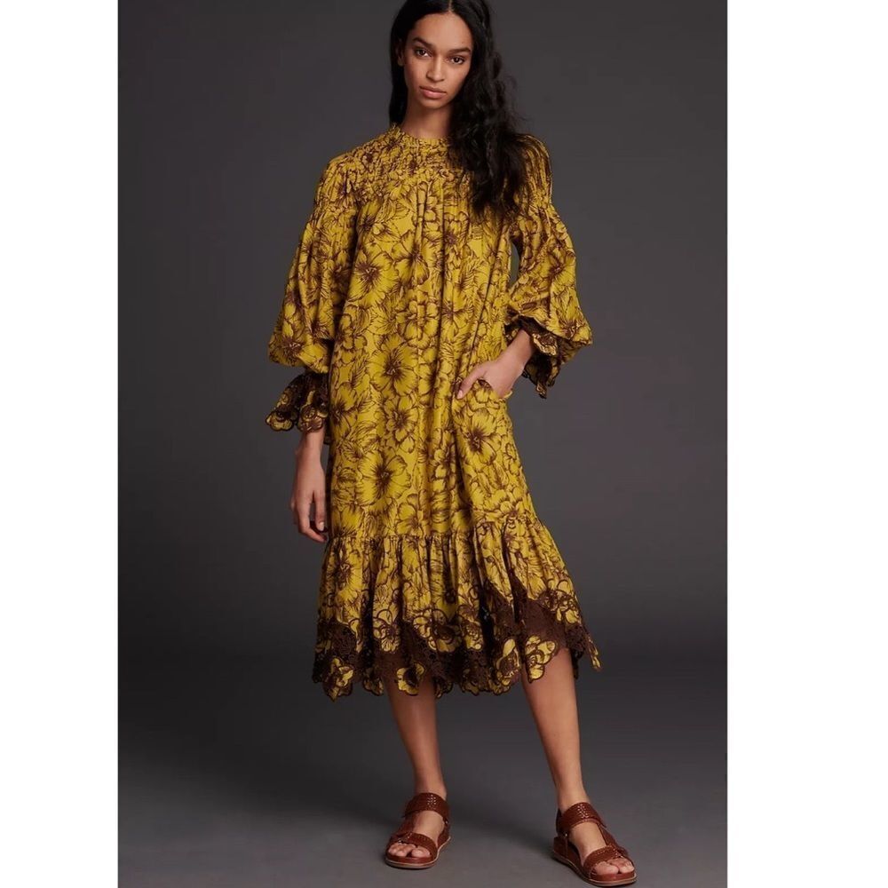 Anthropologie Amaryllis Maxi Dress Not So Serious